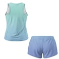 thumbnail image 7 of Psesaysky Gradient Blue Blouson Tankini Swimsuits for Women - Two Piece Tummy Control Bathing Suit with Shorts Modest Plus Size Swimwear, 7 of 7