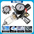 thumbnail image 2 of 1/4'' Bsp Air Compressor Filter Water Separator Trap Tools Kit W/ Regulator, 2 of 5