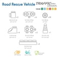 thumbnail image 3 of UNiPLAY Road Rescue Toy, Building Block Tow Truck for Cognitive Development, Motor Skills, Sensory Learning, Educational Toy for 3 Years Old and Up (37-Piece Set), 3 of 5