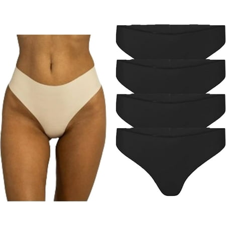 Aura Invisible Thong  Aura Invisible Camel Toe Thong  Aura Panties Workout  Aura Activewear Underwear  Aura Panties  Aura Underwear  High Waisted Seamless Thongs for Ladies No Show Panty Pack