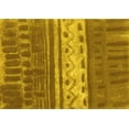 thumbnail image 1 of Ahgly Company Machine Washable Indoor Rectangle Southwestern Yellow Country Area Rugs, 4' x 6', 1 of 4