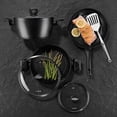 thumbnail image 3 of Korkmaz Nora Granit 2.4 Liter Aluminum Nonstick Frypan in Black, 3 of 3