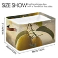 thumbnail image 4 of Lemons Leaves Sunlight Storage Bins Baskets With Handles Storage Box Clothes Organizer Organization Toys, 4 of 7