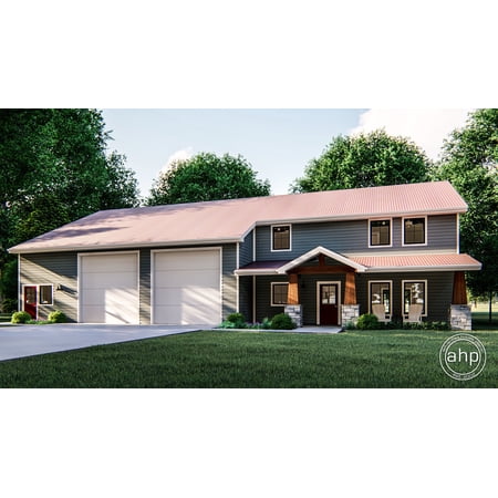 Advanced House Plans: Builder Ready Blueprints | Helena 29769 | Post Frame Home Plan