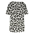 thumbnail image 4 of Birdeem Blouse Décontractée à Manches Courtes Imprimée pour Femmes, Grande Taille, à Volants, Col en V, 4 of 6