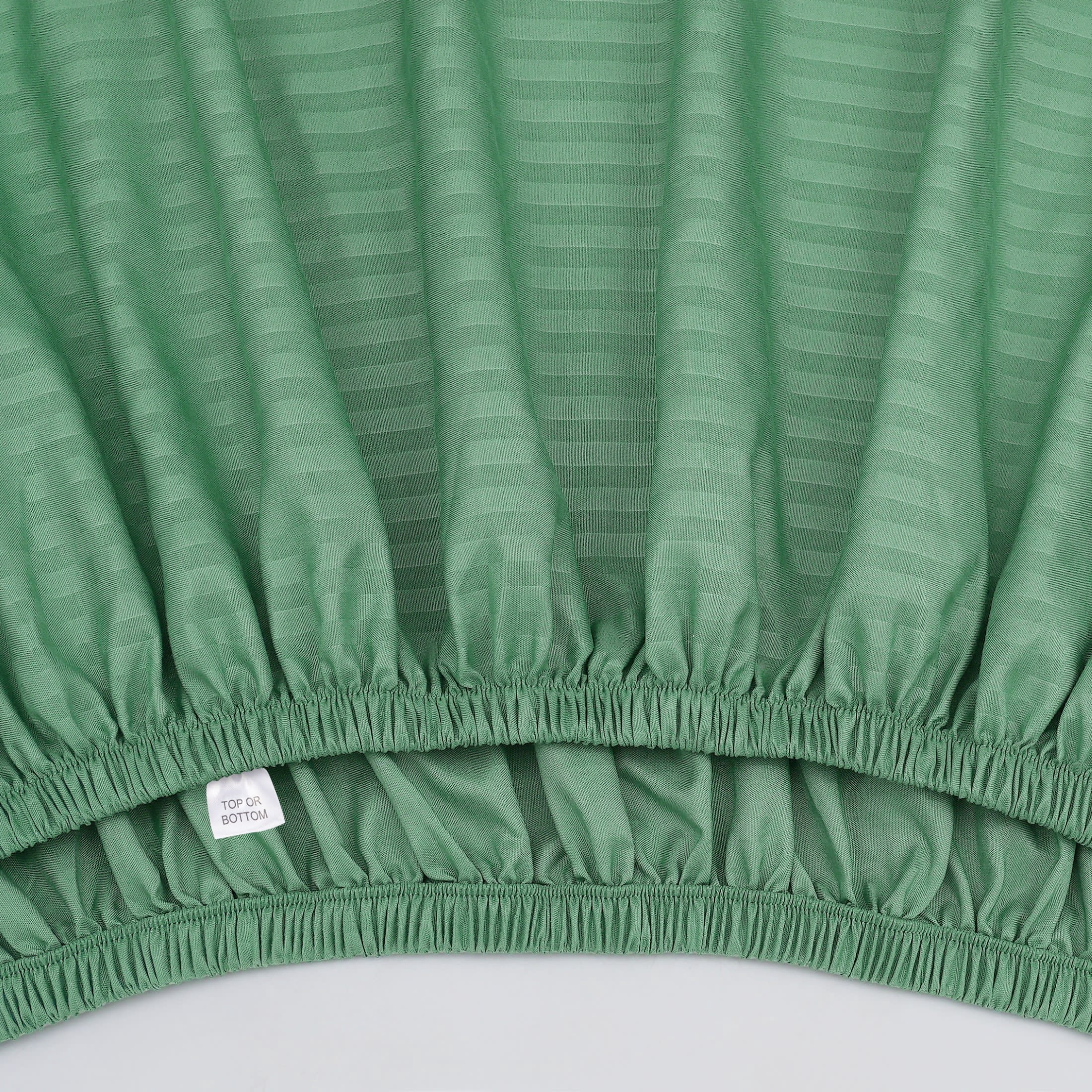 Mainstays Super Soft Brushed Microfiber Bed Sheet Set, Green Sage Embossed Stripe, King, 4 Piece