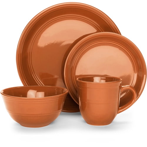 Mainstays Stoneware Dinnerware Set, 16 Piece