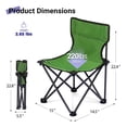 thumbnail image 3 of Camping Chair  Folding For Outdoor Lightweight Backpacking Armless Foldable Lawn Hiking Beach Sports And Picnic Green With Carry Bag, 3 of 8