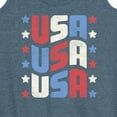 thumbnail image 3 of Instant Message - USA Stacked - Women's Racerback Tank Top, 3 of 6