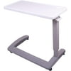 Carex Adjustable Overbed Table with Wheels for Hospital and Home Use, Adjustable and Portable
