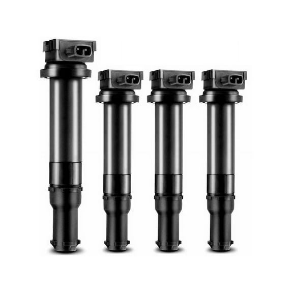 Ignition Coil Kit 4 - Compatible with 2006 - 2011 Kia Rio5 1.6L 4-Cylinder Naturally Aspirated 2007 2008 2009 2010