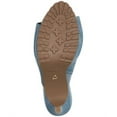 thumbnail image 4 of THALIA SODI Womens Blue 1" Platform Lug Sole Cindie Round Toe Stiletto Slip On Heeled Sandal 5.5 M, 4 of 4