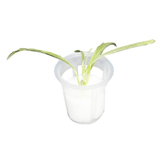 100Pcs Garden Plastic Net Cups Slotted Mesh Net Cups Planting Basket Cup Set Wide Lip Bucket Basket for Hydroponics