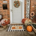 thumbnail image 3 of Fall Door Mat Pumpkins Doormat for Indoor Outdoor, Autumn Decor Rug for Outside Porch Entry Front Entrance 17x29 Inch (Orange), 3 of 6