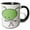 Black/White, variant on 3drose, Funny Little Big Headed Alien Cartoon Character, 15oz Mug