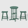 thumbnail image 5 of WestinTrends Outdoor Patio Counter Height Bar Stools Bistro Bar Table Set, Dark Green, 5 of 9