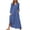 Dark Blue, variant on Brilliant Fall Dresses for Women Plus Size Maxi Tiered Skirt Women's Dresses Casual Long Sleeve Color V Neck Long Dress Blue L