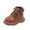 Brown, variant on Girls Boots,Short Boots for Fall and Winter Soft Sole Footwear Ideal Outdoor Activities Comfortable Kids Boots,Toddler Boots,White,5-5.5 Years
