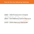 thumbnail image 2 of Max Advanced Brakes - Brake Kit for 2003-2011 Ford Crown Victoria Mercury Grand Marquis 2003 2004 Marauder Rear Replacement Geomet Coated Disc Brake Rotors and Ceramic Brake Pads, 2 of 9