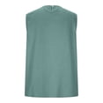 thumbnail image 4 of Fewfanhot Womens Summer Tops Tank Tops Cute Summer Sleeveless Shirts Linen Clothes, 4 of 7