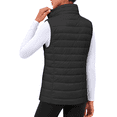 thumbnail image 4 of Fantaslook Duck Down Womens Puffer Vest Packable Quilted Sleeveless Zip Up Coat Water-Resistant Winter Outerwear with Pockets, 4 of 9