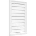thumbnail image 2 of Ekena Millwork 42"W x 42"H Vertical Surface Mount PVC Gable Vent: Non-Functional, w/ 2"W x 2"H Brickmould Sill Frame, 2 of 5