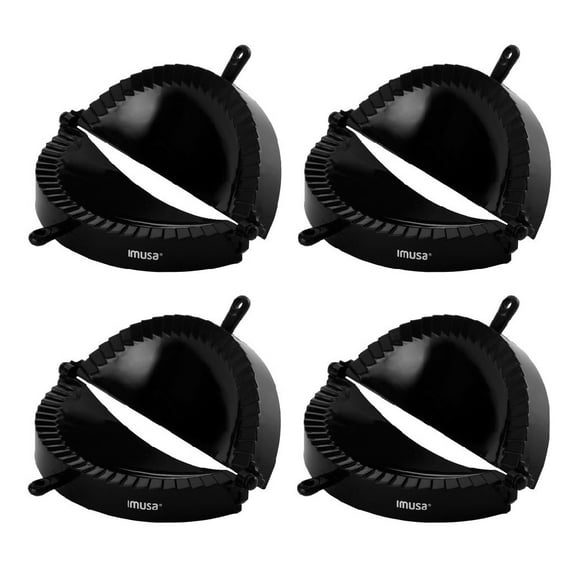 Imusa Jumbo Empanada Maker Plastic Black, 4 Pack
