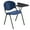 Navy, variant on KFI Stacking School Chair, Writing Tablet, Navy Finish, Right Tablet