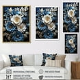 thumbnail image 4 of Designart "Moonlit Rose Serenity I" Roses Floater Framed Canvas Prints, 4 of 5