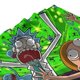 thumbnail image 5 of Cortina de ducha Rick & Morty, opaca, para baño, impermeable, resistente al moho, bloquea la privacidad, probador, patrón de impresión fina con arte de patchwork, 60 x 72, talla única., 5 of 8