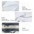 thumbnail image 2 of Yayeee Kitchen Hanging Hand Towels Set of 2 with Loop Bathroom Absorbent Tie Towel, Dark Sharks, 2 of 7