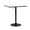 White, variant on Magshion 31.5" Rectangle Bistro Bar Table, Adjustable Height Pub Table with Metal Base, Silver