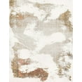 thumbnail image 1 of Ahgly Company Machine Washable Indoor Rectangle Abstract Off White Beige Area Rugs, 8' x 10', 1 of 7