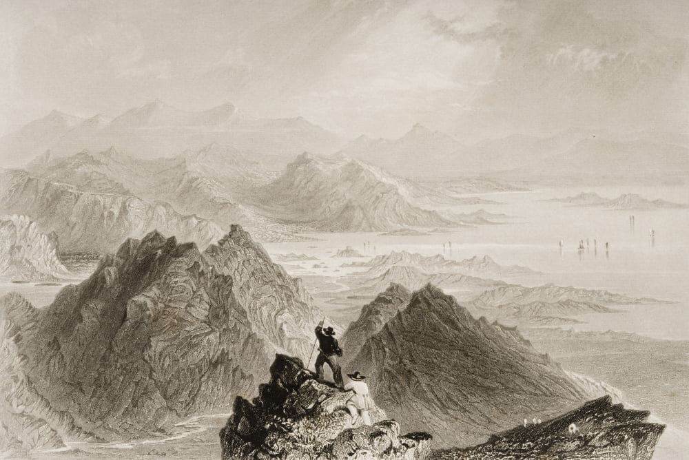 Scene From Sugarloaf Mountain Bantry Bay Ireland Drawn By WHBartlett Engraved By JBAllenFrom The Scenery And Antiquities Of Ireland By NPWillis And JStirling CoyneIllustrated From Drawings By WHBartle