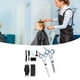 thumbnail image 5 of Juego de 10 tijeras para cortar el cabello, tijeras de peluquería profesionales de acero inoxidable, color azul, 5 of 15