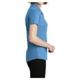 thumbnail image 5 of Womens EZPerformance Polyester Pique Polo T-Shirt Carolina Blue Small, 5 of 6