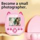 thumbnail image 3 of Hd Mini Camera Kids Thermal Printer Digital Camera Pink+32G+Card Reader, 3 of 5