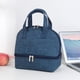 thumbnail image 1 of Bolso térmico para bolsa térmica para trabajo y viajes - doble capa, azul marino/gris, 9,44x9,05x5,9 pulgadas, sin BPA, poliéster duradero con asa y cremallera, 1 of 8