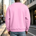 thumbnail image 6 of hotojiny Men's Lightweight Sweatshirts with Pocket Loose Fit Crew Neck Pullover Comfortable Windproof Fall Shirt(Pink,XX-Large), 6 of 7
