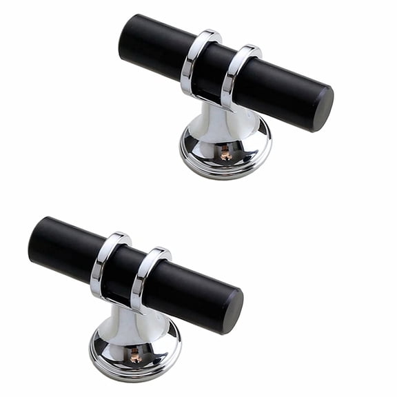 10 Pack Matte Black and Silver Knurled Cabinet Knobs Kitchen Black Knobs Drawer Pulls Hardware for Cupboard