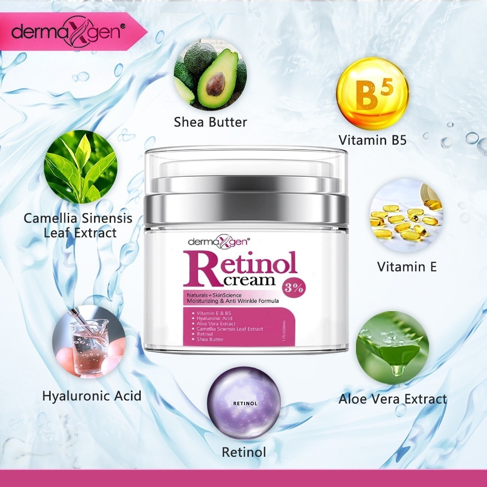 Retinol Moisturizer Cream High Strength for Face and Eye Area Miracle Plus - Retinol, Hyaluronic Acid, Vitamin E, Green Tea - Anti aging Formula Reduces Wrinkles, Fine Lines, Spots-Day and Night - image 4 of 9
