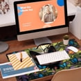 thumbnail image 5 of Desk Pad, Cute Black Cat Desk Mat, Cat Among Butterfly Flowers Large Gaming Mouse Pad for Desk, 31.5"x11.8" Extended Big Computer Keyboard Mouse Pad with Non-Slip Base and Stitched Edge, 5 of 13