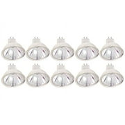 (Pack of 10) 20MR11/FL 20W Halogen MR11 Flood Bulbs  12V, GU4 2-Pin Base, With Lens