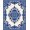 Blue, Pattern 1, variant on ODIKA 4' x 6' Machine Washable Non-Slip Area Rug, Middle Eastern Medallion High Traffic Rug, Beige, 400991