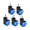 Blue, variant on Hugjasmine Long Lasting PU Casters Noiseless For Chairs With Floor Safety Protections