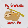 thumbnail image 3 of Inktastic My Grandma Loves Me Sloth Baby Burp Cloth, 3 of 3