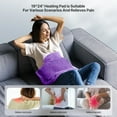 thumbnail image 5 of RENPHO Extra Large Heating Pad for Shoulders Neck and Back, 9 Temperature Settings, FSA/HSA Eligible, 19"x 24", Birthday Christmas Gifts for Women Men - Purple, 5 of 10