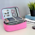 thumbnail image 3 of Wrapables Large Capacity 72 Slot Pencil Case for Colored Pencils, Stationery Pouch, Pink, 3 of 7