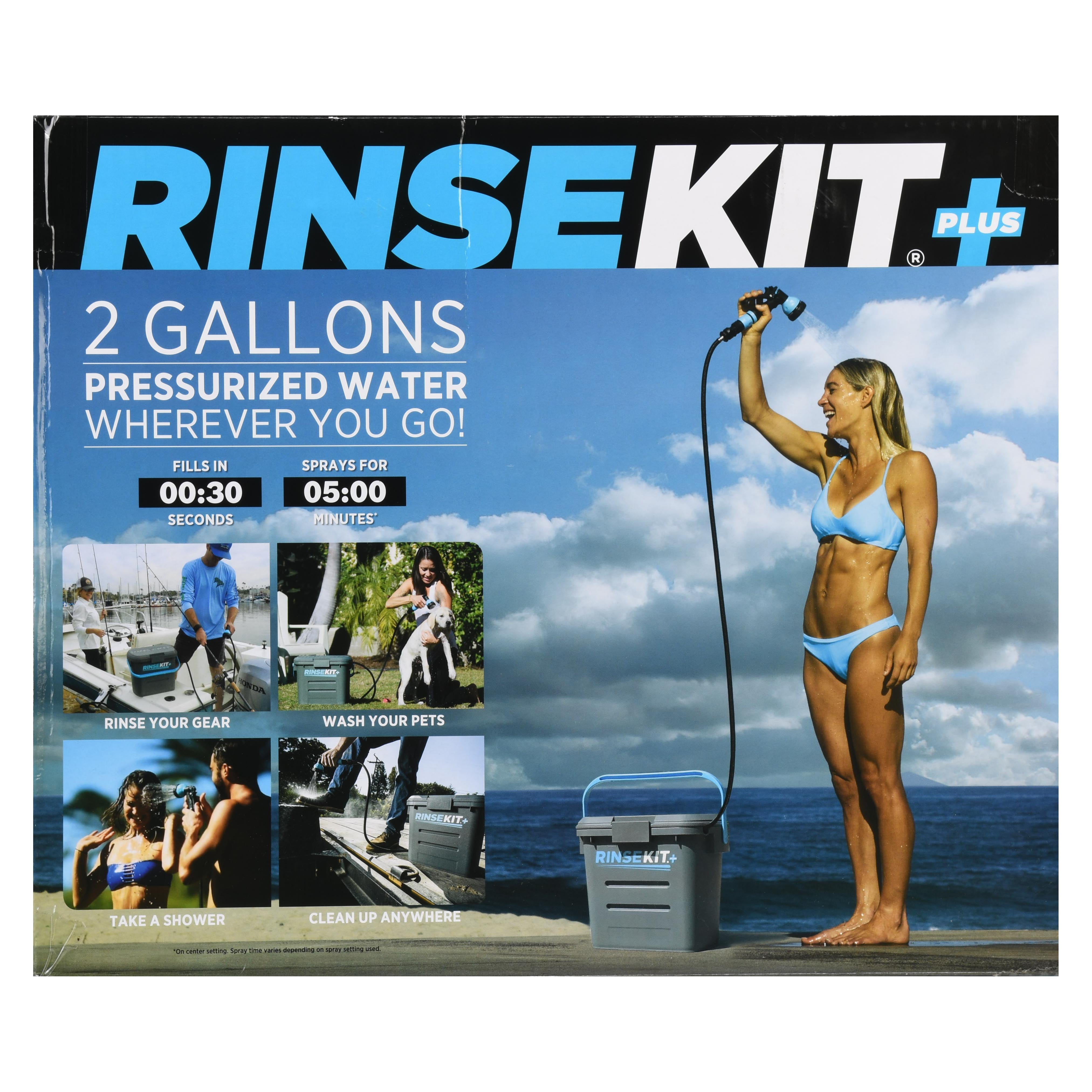 Rinse Kit RK01 Portable Outdoor Shower 23 gallons of warm or cold
