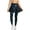 Blue Butterfly, variant on Capybara Flowers Sun Cloud Love Stretchy Golf Leggings with Skirt for Women Polyester Spandex Comfortable Running Skorts Leggings Fashion High Waist Yoga Tennis Clothes, XXL